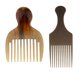 thumbnail image 1 of 2 Piezas De Plástico Portátil Afro Tenedor Peluquería Cepillo De cabellero Cepillo, 1 of 9