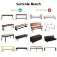 thumbnail image 1 of Bench High Stretch Slipcover Dining Room Bench Seat for dining Cushion Cover Wine, 1 of 9