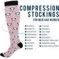 thumbnail image 4 of FREEAMG 1 Pair Compression Socks 20-30mmHg Knee High Women Socks Tube Athletic Stockings for Medical Nurse Winter Travel, 4 of 7
