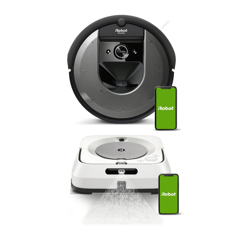Works with iRobot Roomba i7 7150 Smart Mapping Robot Vacuum- Wi-Fi Connected