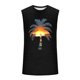 thumbnail image 4 of Camiseta sin mangas de cuello redondo para hombre, informal, a la moda, con estampado, deportiva, de poliéster, 4 of 5