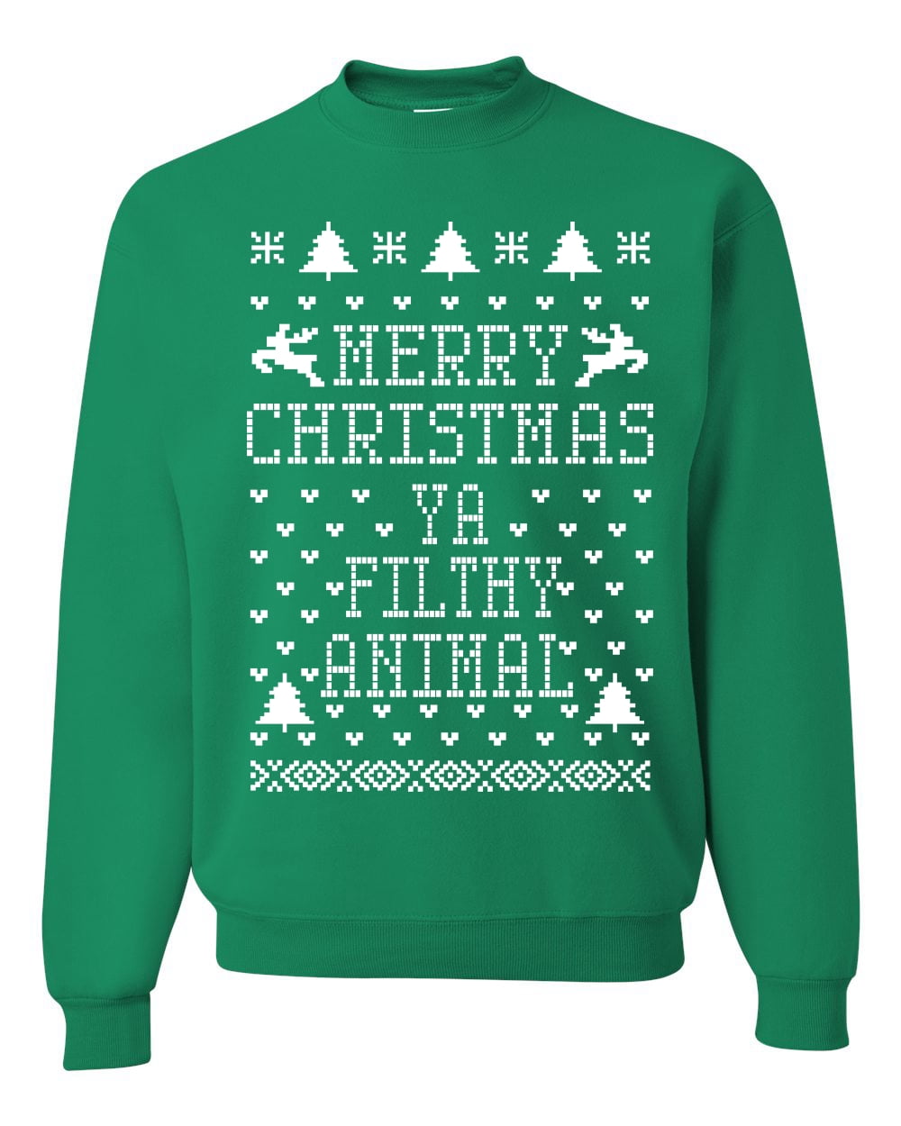 merry christmas you filthy animal sweatshirt
