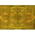 thumbnail image 1 of Ahgly Company Indoor Rectangle Medallion Yellow Traditional Area Rugs, 2' x 3', 1 of 4