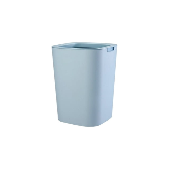 Advancent Minimalist Enlarged Office Minimalist Trash Canoutdoor Can Dustbins Uncovered And For Hotel Canoutdoor Household Suministros de limpieza para el hogar azul 8L