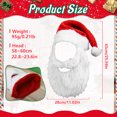 thumbnail image 3 of Props - Santa With Beard Hat for Christmas Celebrations Festive Holiday Accessory Supplies, 3 of 8