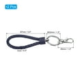thumbnail image 2 of Uxcell Wristlet Keychains Wrist Lanyard Keychain Hand Strap Keys Holder Navy Blue 2 Pack, 2 of 5