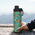 thumbnail image 7 of Lsque Fall Forest Squirrel Pattern Water Bottle,18oz Sports Insulated Kettle for Cycling Gym Basketball Outdoor, Suitable as a Present, 7 of 7