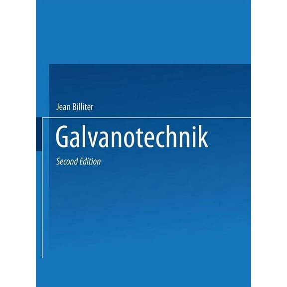 Galvanotechnik, (Paperback)