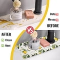 thumbnail image 5 of Sink Faucet Absorbing Mat, 2 Pack Drying Mat Around Faucet Sink Splash Guard Behind Faucet Sinkmat For Kitchen Bathroom Island Rv 15 * 5.5 Inch (38 * 14 cm), 5 of 6