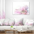 thumbnail image 4 of Designart Lovely Pink Flowers - Abstract Floral Throw Pillow - 18x18, 4 of 5