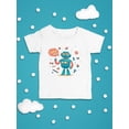 thumbnail image 3 of Robot Let's Play T-Shirt Infant -Image by Shutterstock,  12 Months, 3 of 4