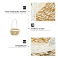 thumbnail image 4 of FOMIYES 4Pcs Light Brown Hand-Woven Storage Baskets for Home Flower Arrangement and Decoration, 4 of 6