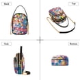 thumbnail image 3 of FORMRS Crossbody Bag for Women Shoulder Cell Phone Purse with Zipper, Light Colorful Circles, 3 of 7