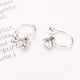 thumbnail image 3 of Un par de pendientes de moda coreana n. degree plata, 3 of 9
