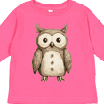 thumbnail image 4 of Inktastic Owl Boys or Girls Long Sleeve Toddler T-Shirt, 4 of 5