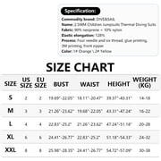 Kids Wetsuit Simple Comfortable Long Sleeve Surfing Clothes Sun Resistant Kid Swim Clothing Swimming Wear for Boys Girls Wearing Black, Boy S