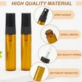 thumbnail image 4 of DIY 30pcs 5ml/0.17 oz Mini Amber Glass Spray Bottle Refillable Fine Mist Sample Bottle Small Travel Spray Bottle for Perfume Liquid Cosmetics Essential Oils DIY, 4 of 6