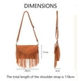 thumbnail image 2 of Crossbody Bags for Women Crossbody Handbag Fringe Purse Tassel Shoulder Bag Vintage Crossbody Bags for Women Trendy Shoulder Bag Women's Handbags Purse Travel Bag - brown, 2 of 5