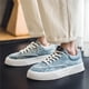 thumbnail image 2 of Zapatos vulcanizados para hombre, zapatillas de plataforma blanca a la moda, zapatos de monopatín para jóvenes y estudiantes, zapatillas informales de lona transpirables, nuevos, 2 of 4