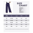 thumbnail image 7 of TIYOMI Wide Leg Pants for Women Plus Size 4X Navy Blue Elastic High Waisted Pants Drawstring Casual Pants Summer Lounge Pants With Pockets 4XL 26W, 7 of 7