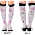 thumbnail image 2 of GZHJMY Alpaca Compression Socks, Women Men Long Stocking (20-30mmHg), Travel Knee High Stockings for Athletic Sports,Running,Cycling,Nursing, 2 of 7