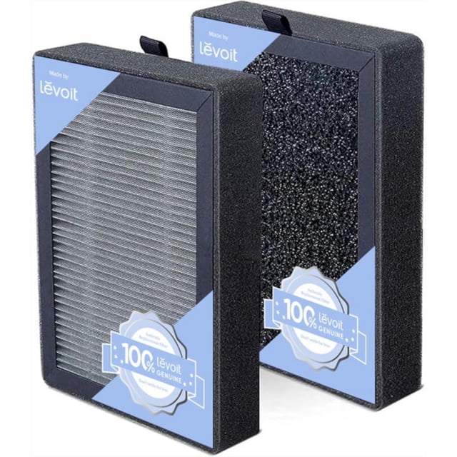 LEVOIT LV-H128 Reemplazo de purificador de aire 3 en 1 Prefiltro Captura Polvo Humo Polen Carbón activado Sistema de filtración de 3 etapas Juego de 2 piezas LV-H128-RF 1 paquete