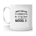 thumbnail image 2 of I'm Driving My TESLA MODEL S Coffee Tea Ceramic Mug Office Work Cup Gift 11 oz, 2 of 3