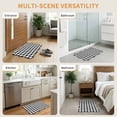 thumbnail image 5 of Scalloped Door Mat 16"x24", Farmhouse Checkered Absorbent Non Slip Welcome Mats for Front Door, Black White Buffalo Plaid Diatomaceous Entryway Rug for Bathroom Kitchen Sink Apartment Entrance, 5 of 9