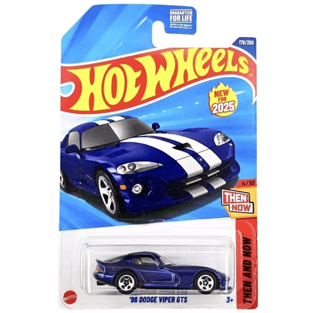 Hot Wheels '96 Dodge Viper GTS 176/250 Then and Now 4/10