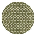 thumbnail image 2 of Unique Loom Outdoor Trellis Collection Area Rug - Gitter (4' 1" Round Green/Ivory), 2 of 6