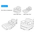 thumbnail image 4 of Inflatable Couch Mattress, Thickened Flocked PVC Pressure Foldable Portable Soft Inflatable Sofa Bed  For Travel For Backpacking, 4 of 8