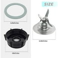 thumbnail image 3 of 6 Cup Blender Glass Jar with Blade, Replacement Parts for Aspas Para Licuadora Oster Osterizer Classic Series (NOT fit Pro, Master or Versa models), 3 of 5