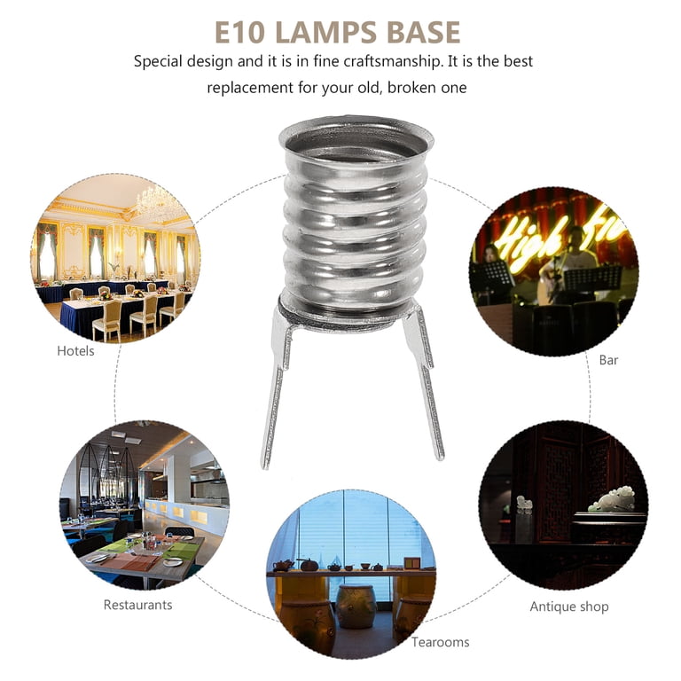 Short Circuit Bulb 25PCS E10 Lamp Bases DIY Mini Lamp Bases Miniature ...