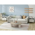 thumbnail image 6 of KULAGAGA Modern Nightstand Set of 2 White, Modern Side End Table with Drawer & Shelf for Living Room Bedroom, 6 of 7