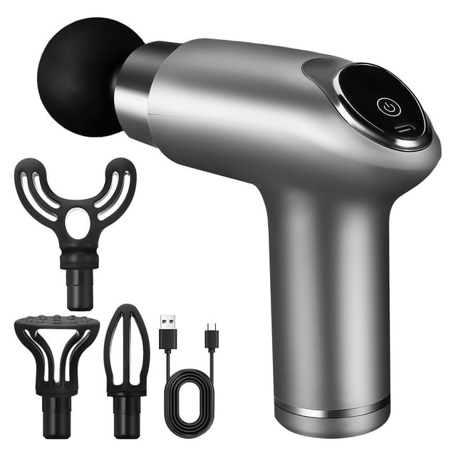 Masajeador de percusión, masajeador muscular, masajeador eléctrico portátil, masajeador deportivo para atletas de oficina y hogar