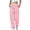 Pink, variant on LEBONYARD Womens Pants Plus Size Clerance Elastic Waist,Women's Fashion Casual Solid Elastic Waist Trousers Long Straight Pants Green S