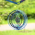 thumbnail image 3 of Accent Collection Colorful Geometric Stainless Steel Garden Wind Spinner, 3 of 6