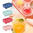 thumbnail image 6 of Wovilon Ice Cube Tray Ice Lattice Whisky 6-Hole Ice Ball Ice Making Silicone Mold Silicone Ice Making Ice Ball For Kitchen Wholesale Hot Selling, 6 of 6
