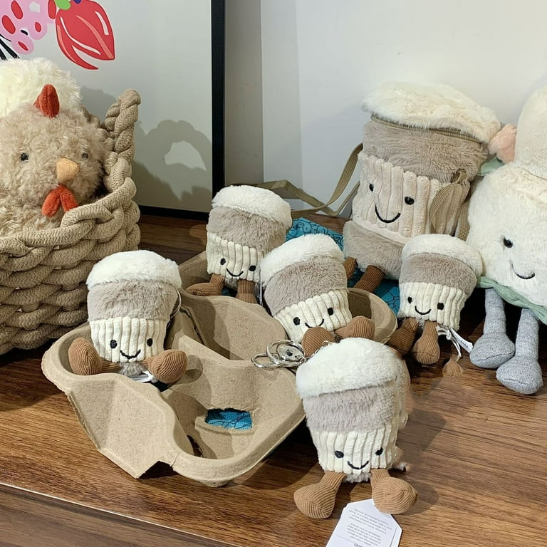 Bag Charms Jellycat Amuseables Coffee-To-Go Bag Charm - 4.5 Inch