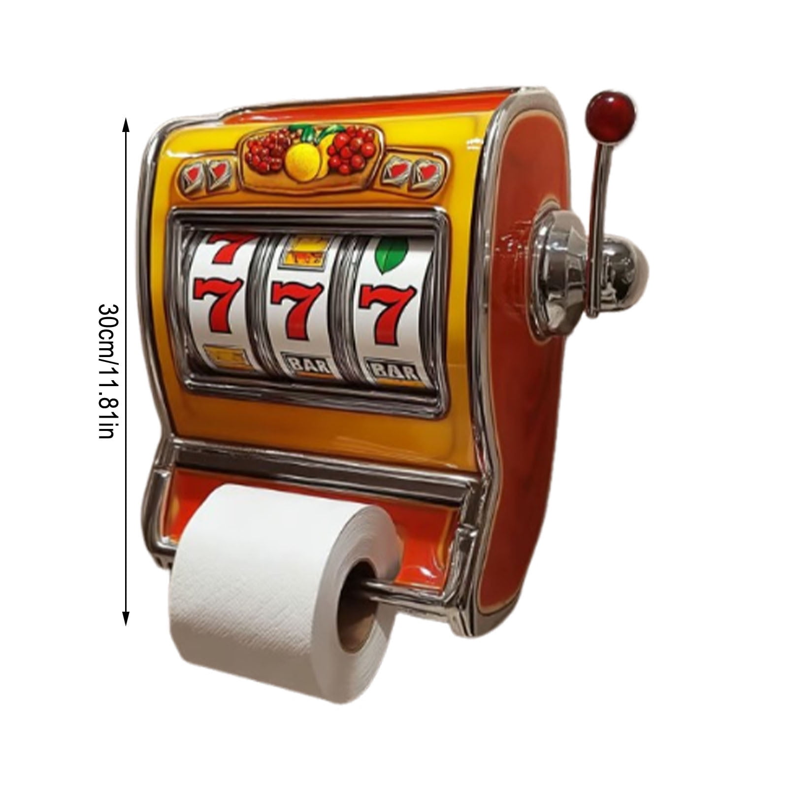 Novelty Vending Machine Shape Toilet Paper Holder - Wall Mounted Bathroom Tissue Dispenser & Storage Rack, Whimsical Funny Decor for Home, Housewarming Gift, Easy to Install