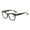 Floral, variant on Thick Oversize Square Transparent Reading Glasses for Women and Men, Blue Light Blocking Spring Hinge Readers