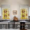 thumbnail image 4 of Floral Farmhouse Curtains 36 Inch Short - 3 Panel Boho Country Set with Vintage Botanical Print, Rod Pocket Window Treatment for Rustic Decor, 4 of 6