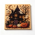 thumbnail image 3 of Halloween Beaded Pearl Art DIY Kit 7.9x7.9 inch Special Shaped Beads & Embossed Texture for Beginners Fall Home Decoration Seasonal Party Activity & Handmade Gift by MPOISVA, 3 of 8