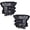 Clear Lens Chrome Housing, variant on PIT66 Headlights Replacement Headlights Head Lamps Left+Right Pair Headlamp Assembly Accessories Clear Lens Black Housing Clear Reflector Fit for Ford F150 15-17