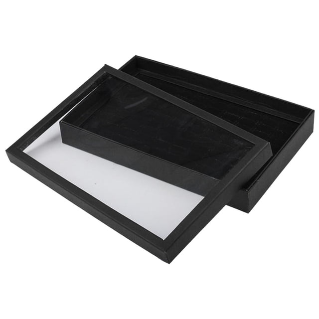 Caja organizadora de 36 ranuras, soporte para joyas, pendiente, de , vitrina, bandeja negro Zulema sostenedor del anillo