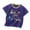 Purple, variant on Loopsun Toddler Summer Tops, Boys and Girls Printed Short Sleeves Round Neck T-shirts Navy 4-5 Years