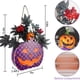 thumbnail image 3 of Halloween Decoración Luces de calabazas de Halloween, Jack-O-Lantern grande iluminado de 9 pulgadas con hojas de arce, bayas, 1 calabaza pequeña y cuerda, funciona con pilas(Buy 2 ship 3), 3 of 7