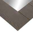 Patton Wall Decor Graywash Wood Plank Square Wall Accent Mirror