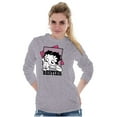 thumbnail image 4 of Betty Boop Pudgy Besties Dog Lover Women's Long Sleeve T Shirt Brisco Brands S, 4 of 6