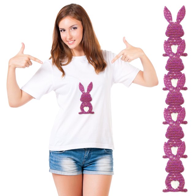 parches para planchar con purpurina para sudadera, parche bordado con lazo lateral, bonitos apliques de lentejuelas, parches de tela para coser, accesorios decorativos brillantes para bricolaje, bonit